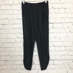 Natalie Busby Black Slim Slouch Pants Size S Tencel